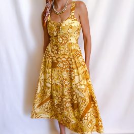 Luau Tank Maxi Dress / Mustard