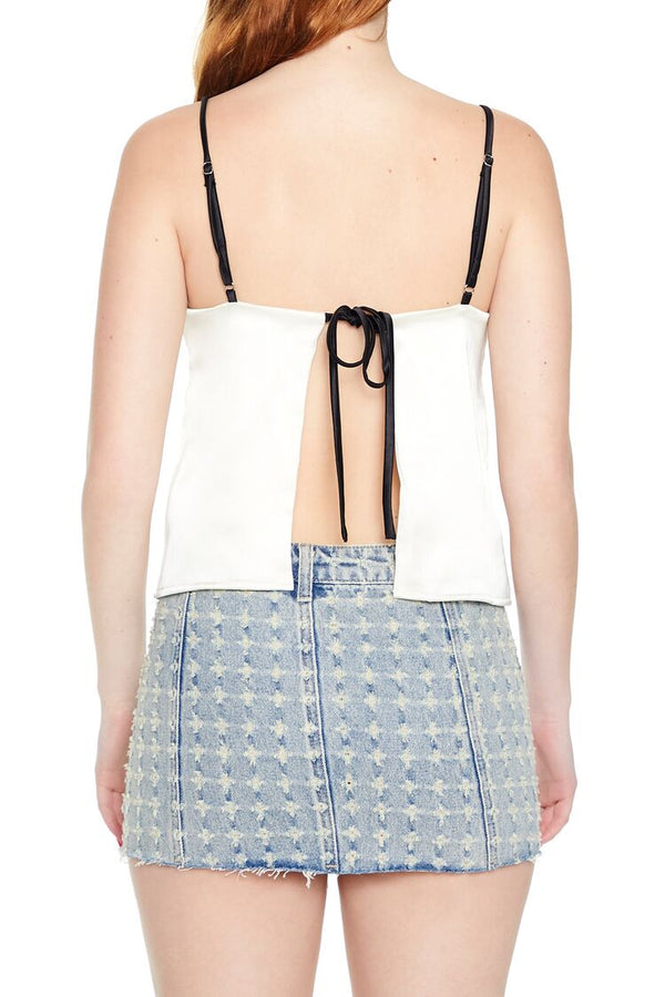 Satin Tie-Back Bow Cami - Image 6