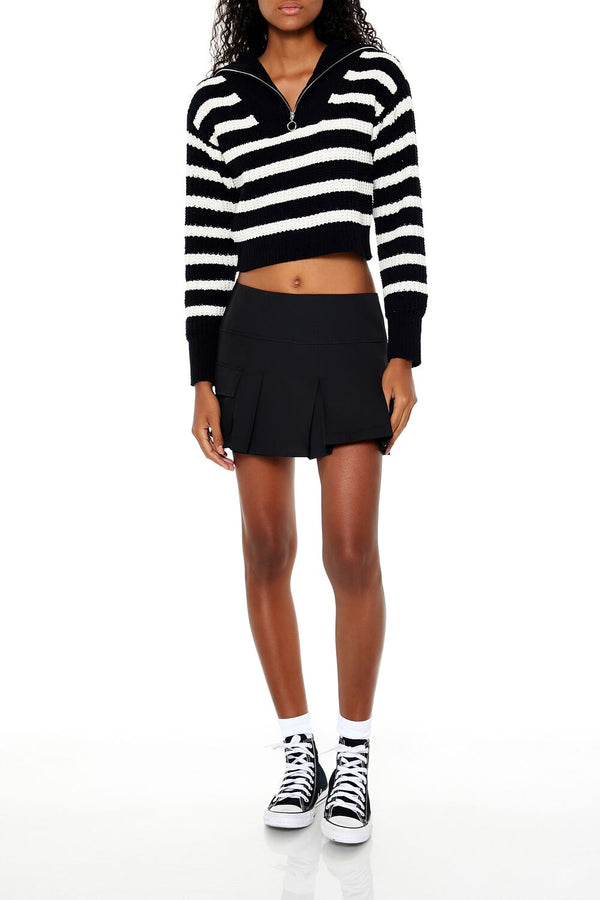 Striped Half-Zip Sweater - Image 2