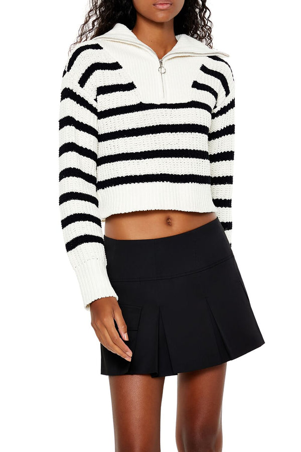 Striped Half-Zip Sweater - Image 6