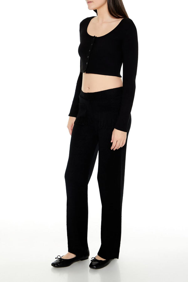 Sweater-Knit Wide-Leg Pants - Image 3