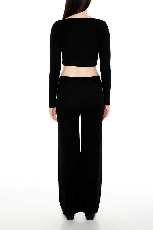 Sweater-Knit Wide-Leg Pants - Image 4