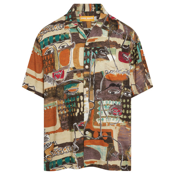 Men's Vintage Shirt - Visage Brown - Image 3