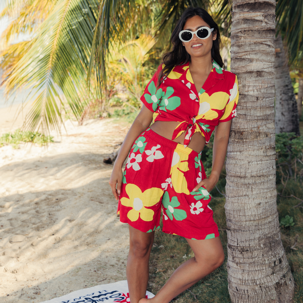 Printed Top - Tradewinds Red - Image 5