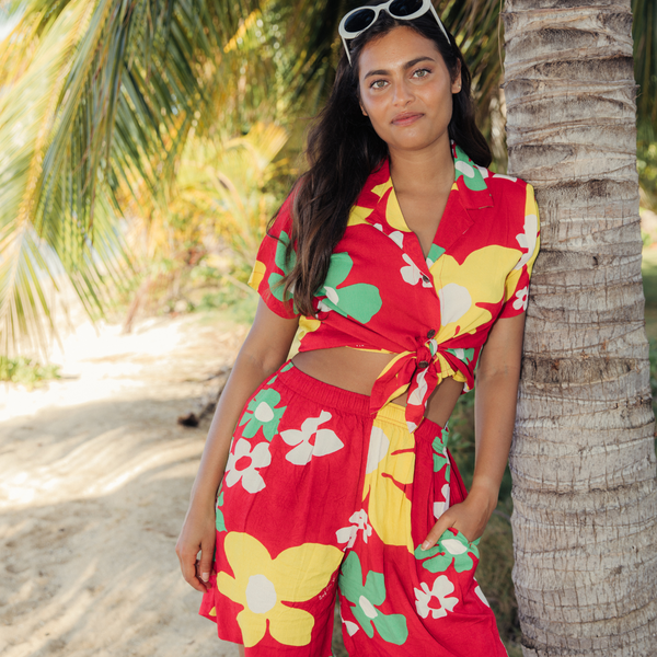 Printed Top - Tradewinds Red - Image 6