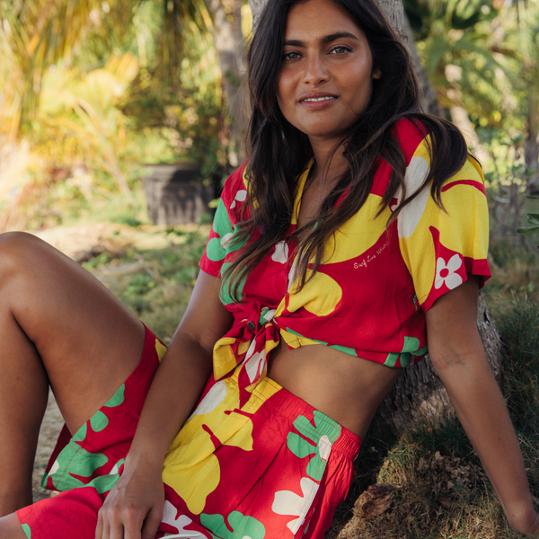 Printed Top - Tradewinds Red