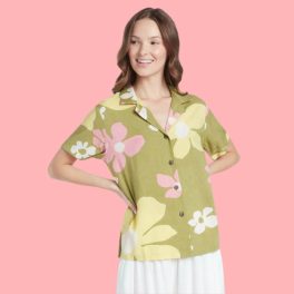 Printed Top - Tradewinds Olive