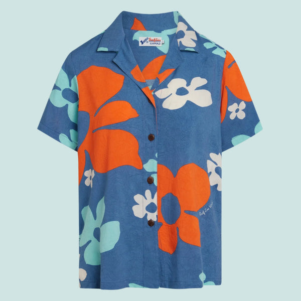 Printed Top - Tradewinds Vintage Blue - Image 2