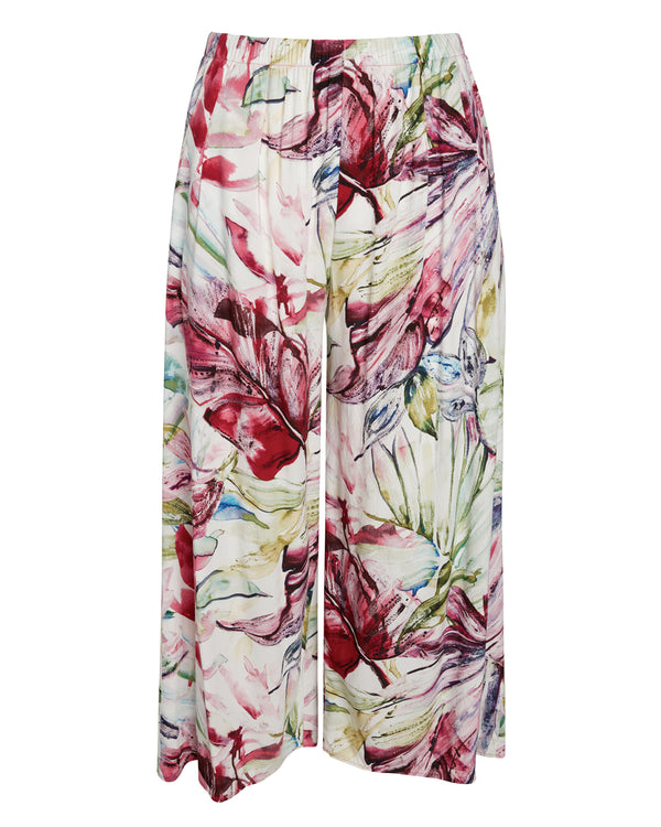 Wide Leg Cropped Pants - Wind Palm - Image 2