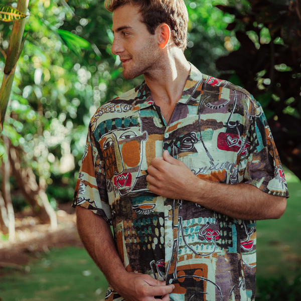 Men's Vintage Shirt - Visage Brown